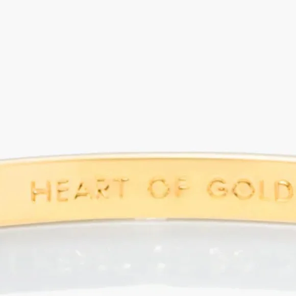 Kate Spade Heart of Gold Idiom bangle bracelet - Picture 4 of 8